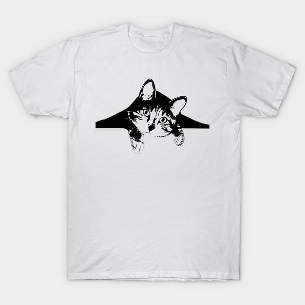 Curious Kitty T-Shirt by LECAB